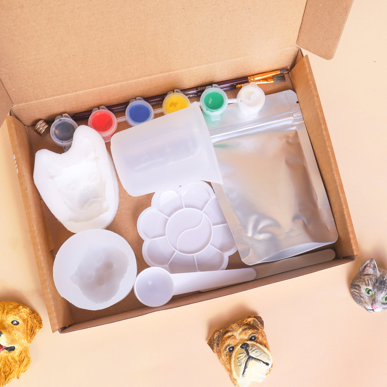 DIY Pet Plaster Fridge Magnet Kit