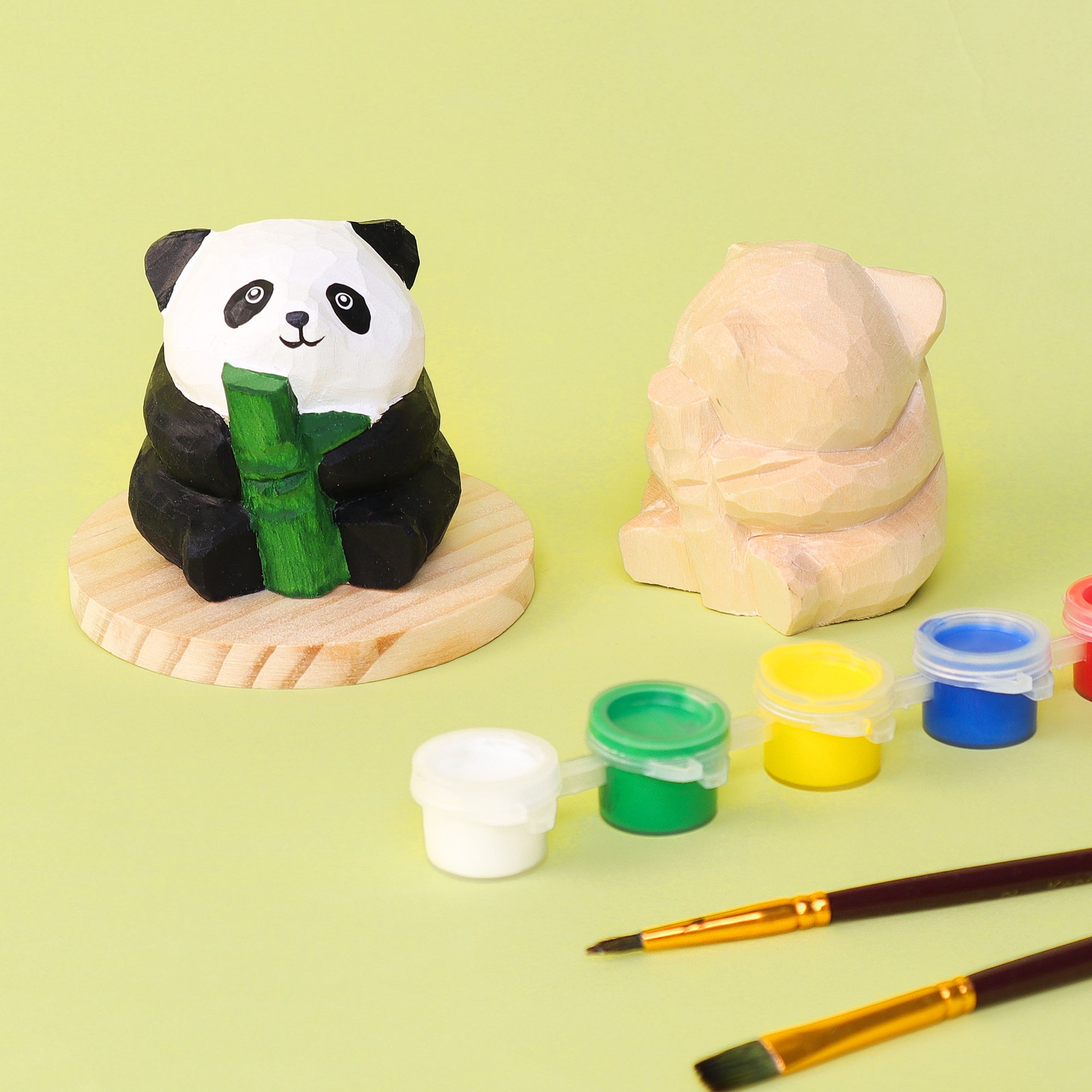 Paint Your Own Wooden Panda Kit – Hand-Carved DIY Painting Craft with