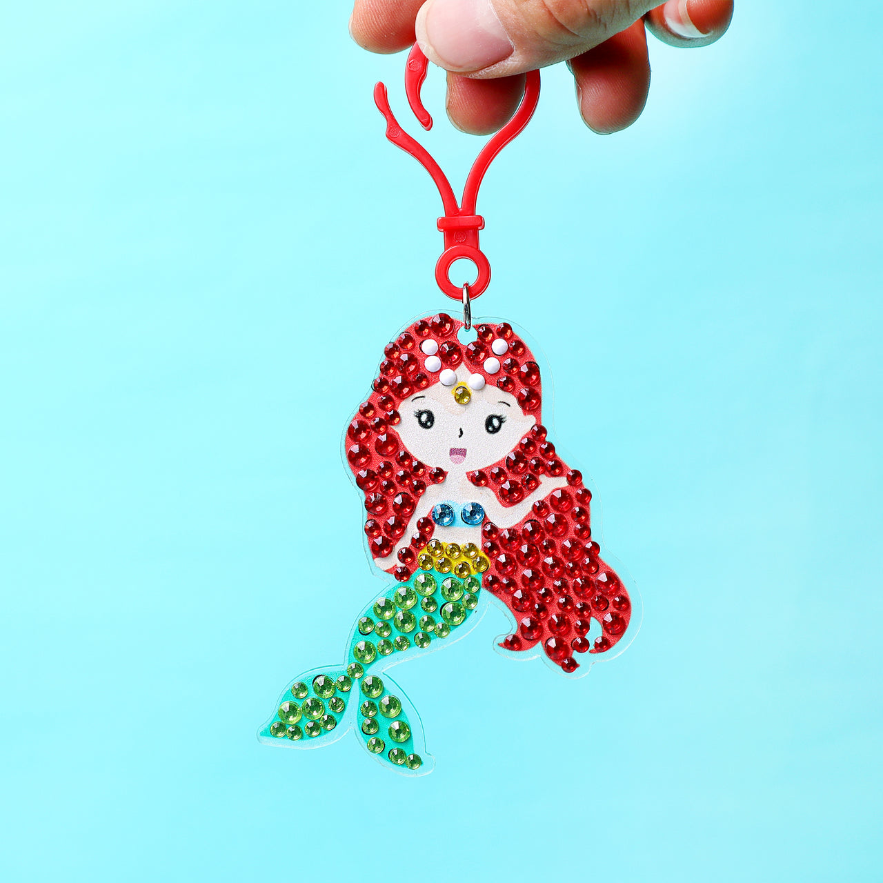 Adorable Keychains Diamond Art Kit – Mermaid (Set of 15)