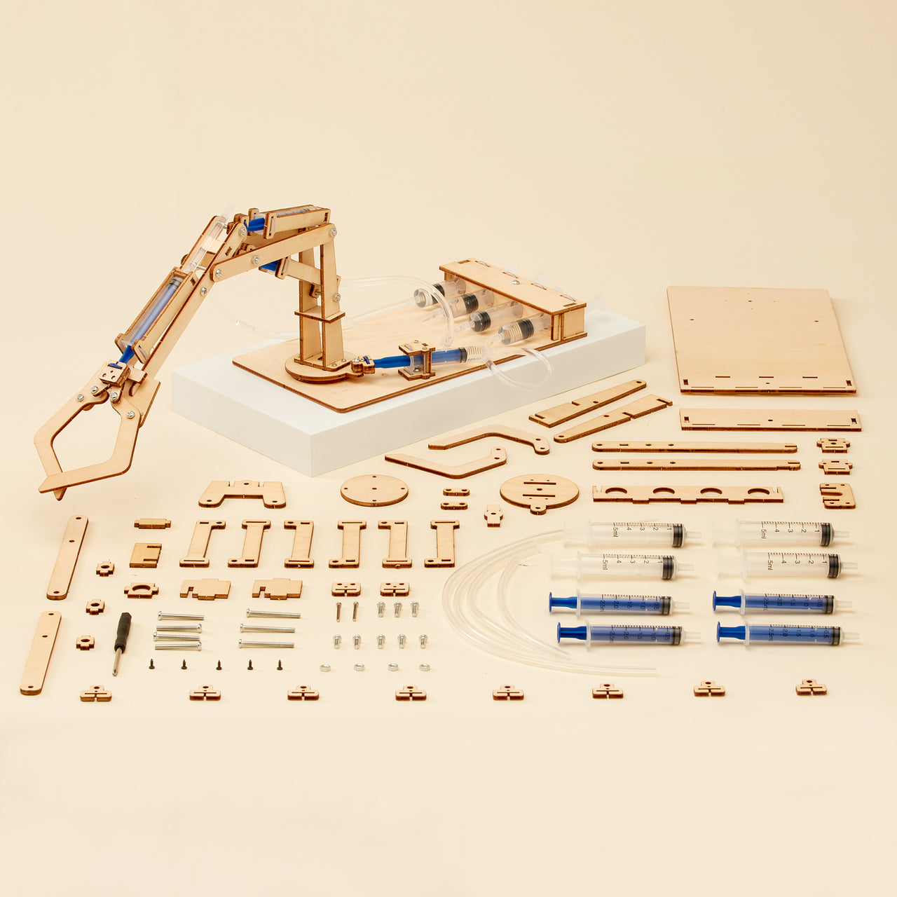 Hydraulic Robotic Arm DIY Kit, Educational STEM Toy