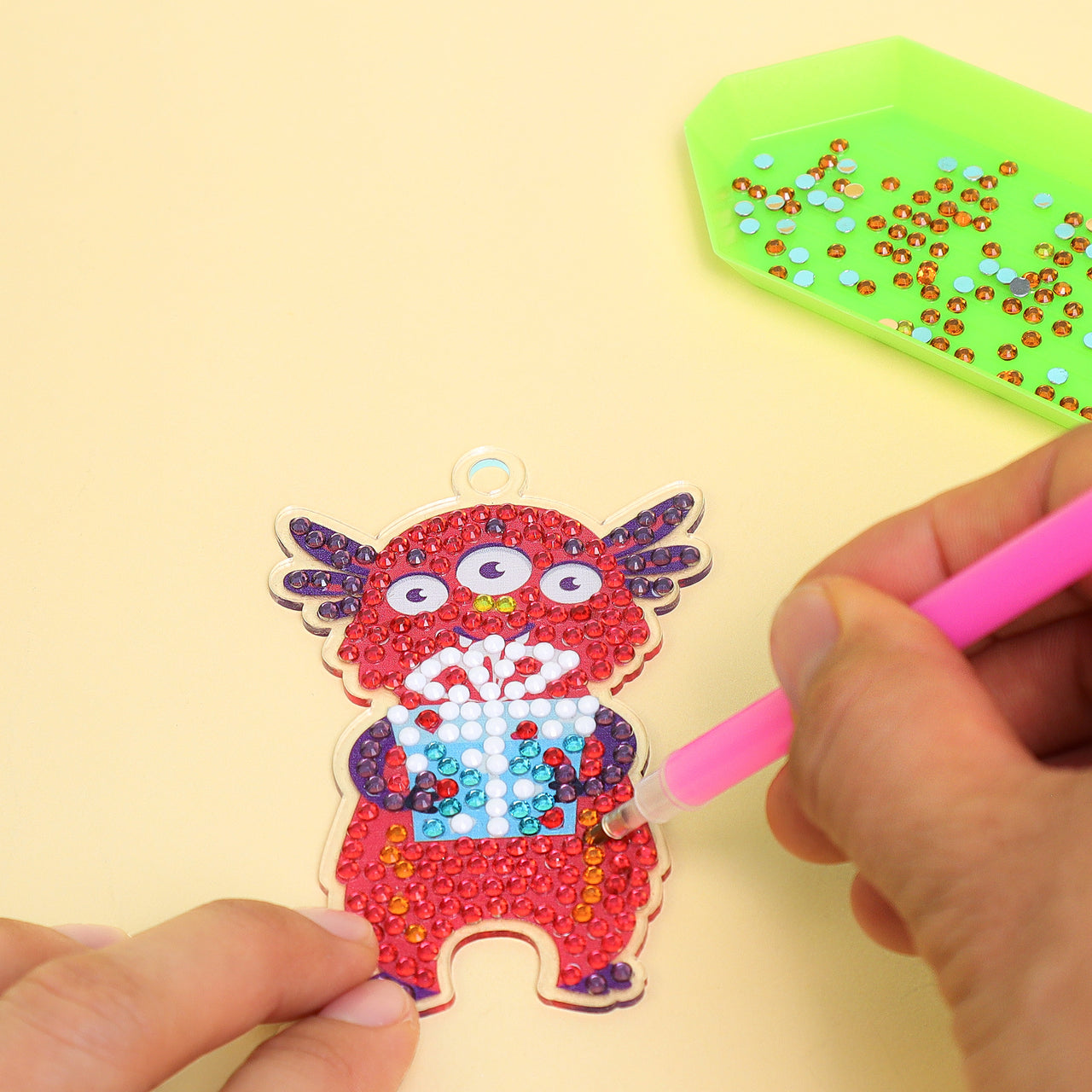 Adorable Keychains Diamond Art Kit – Monsters (Set of 15)