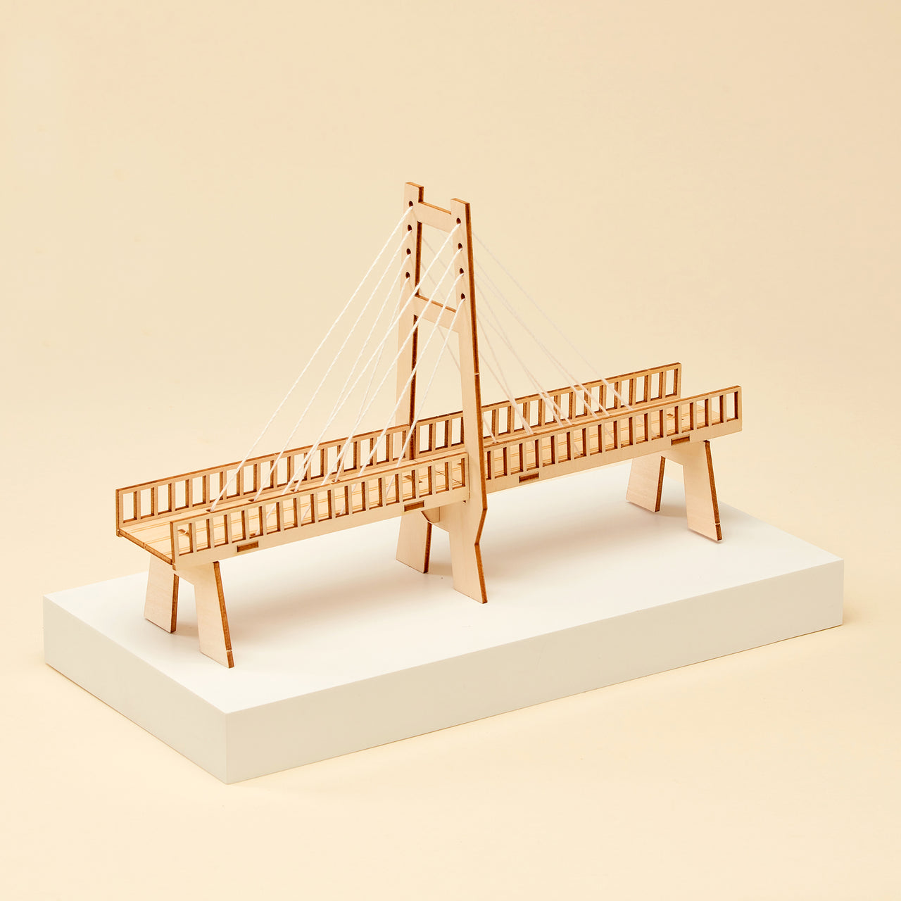 Cable-Stayed Bridge DIY Kit, Educational STEM Toy