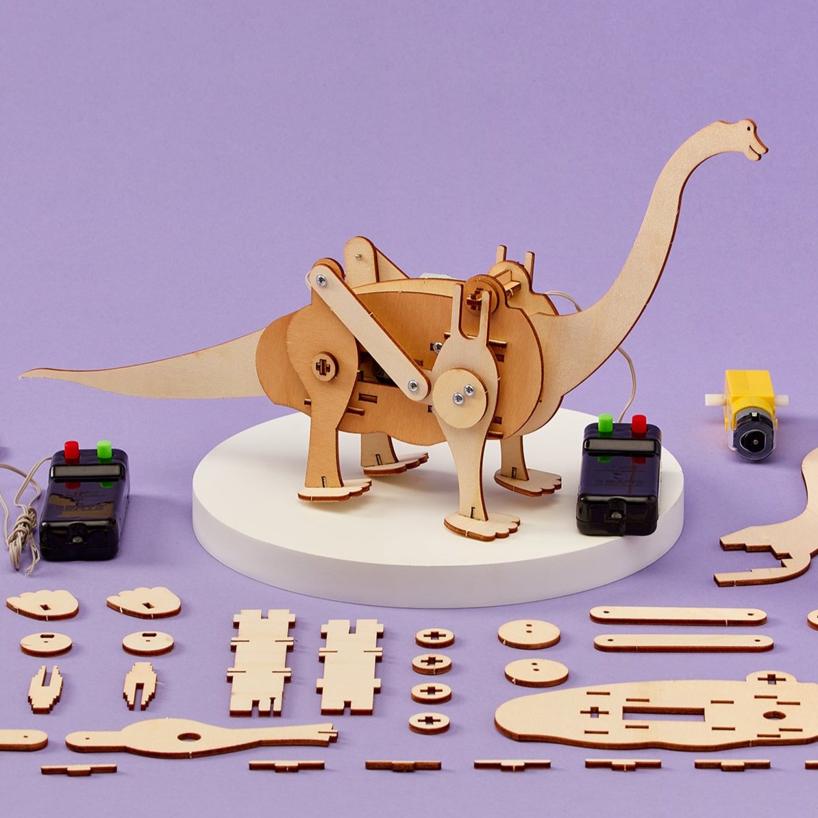 Kit de bricolage dinosaures motorisés CreateKit Brachiosaurus