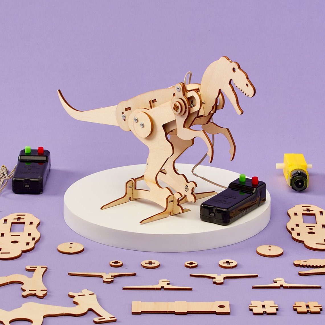 Kit de bricolage dinosaures motorisés CreateKit T-Rex
