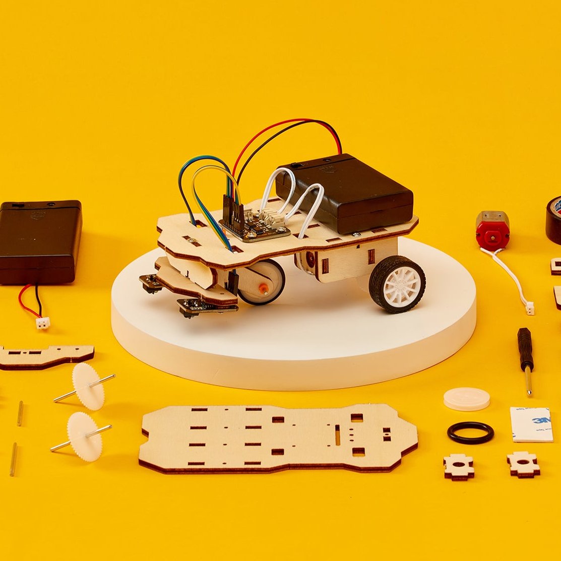 Line Follower Robot DIY Kit, Educational STEM Toy