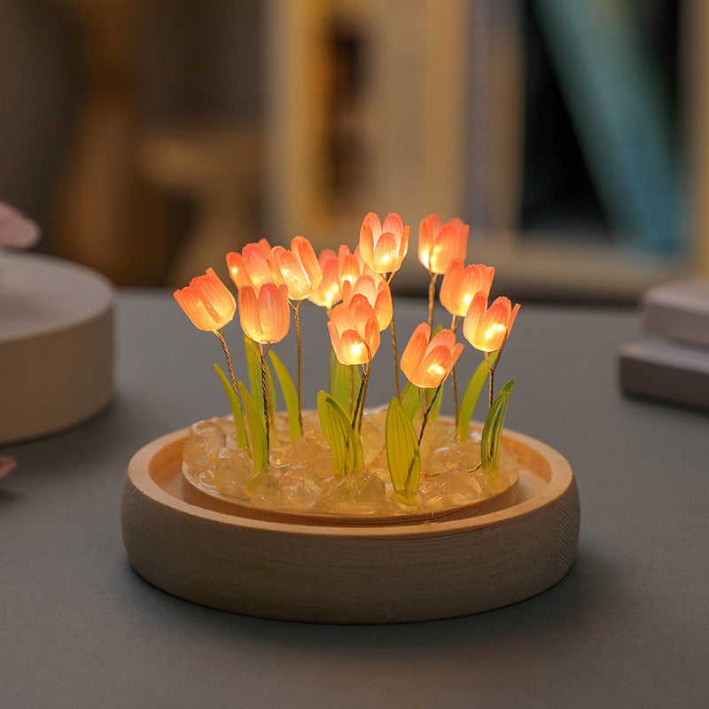 CreateKit Tulip LED Night Light, cadeau unique fait à la main pour elle