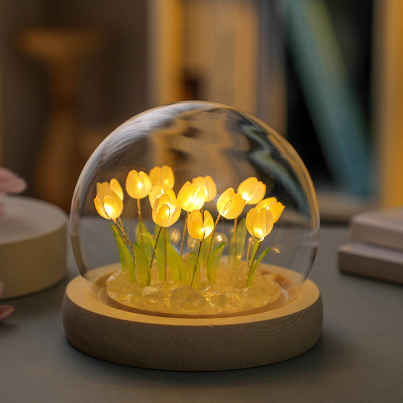 CreateKit Tulip LED Night Light, cadeau unique fait à la main pour elle