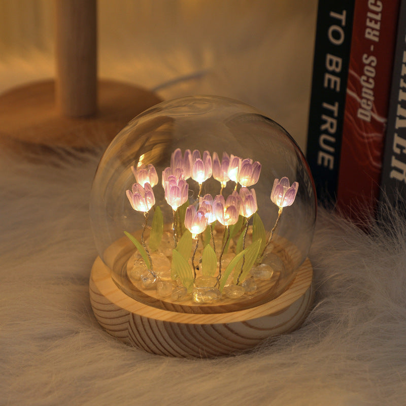 CreateKit Tulip LED Night Light, cadeau unique fait à la main pour elle