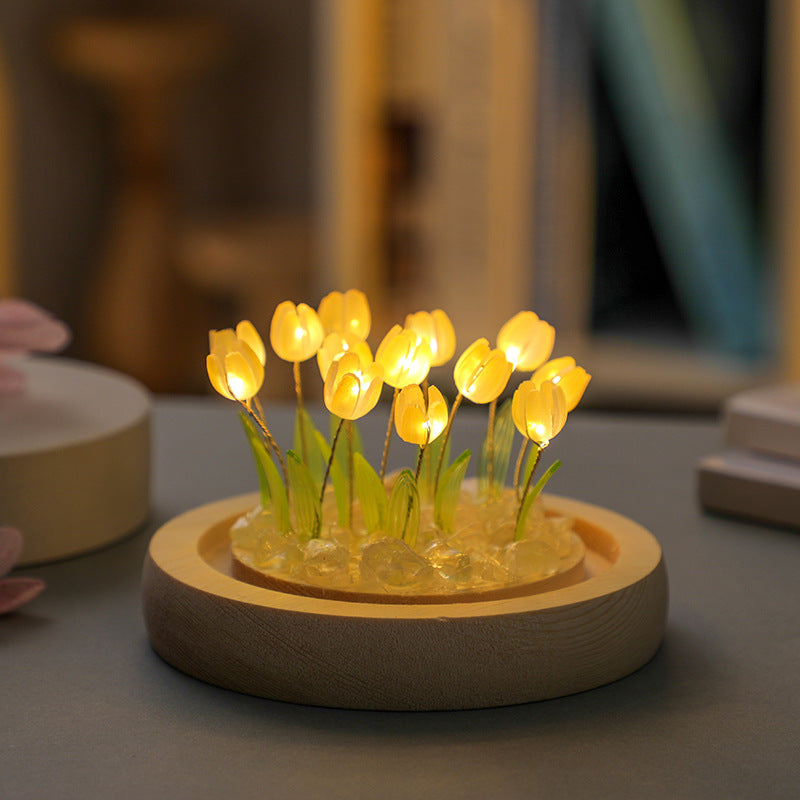 CreateKit Tulip LED Night Light, cadeau unique fait à la main pour elle