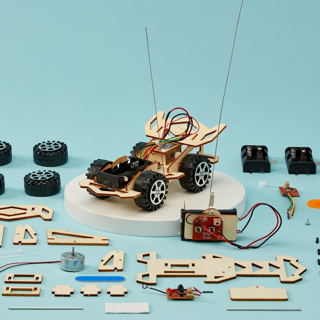 Radio-Controlled Car DIY Kit, Educational STEM Toy