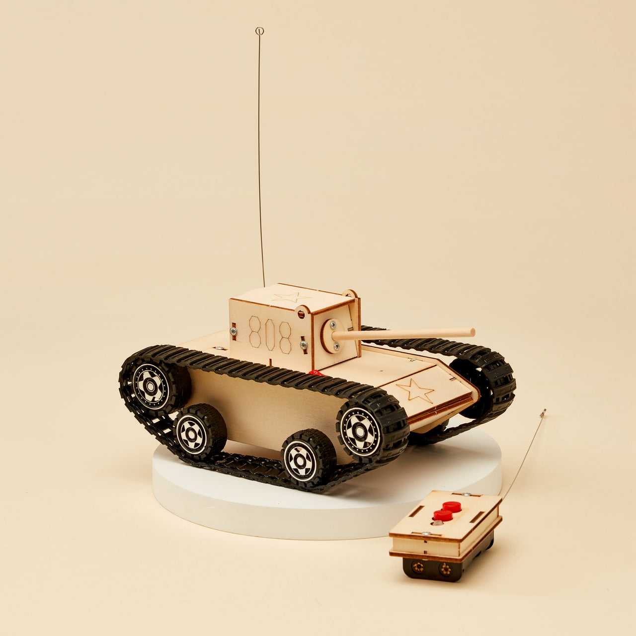 Radio-Controlled Tank DIY Kit, Educational STEM Toy