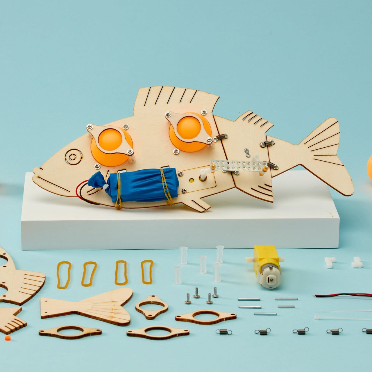 Fish Robot DIY Kit, Educational STEM Toy